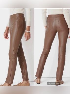 J.Jill Faux Leather Pull-On Pants Size S